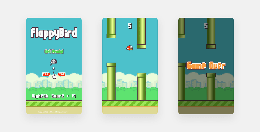 Flappy Bird project screenshot